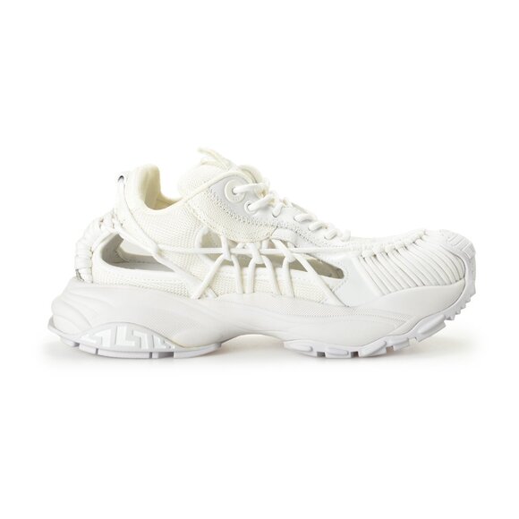 Versace Versace Mercury M Vs 01 Sneakers White | Wanan Luxury Versace Women\'s White MERCURY M_VS_01 Leather Sneakers Shoes US 5 IT 35